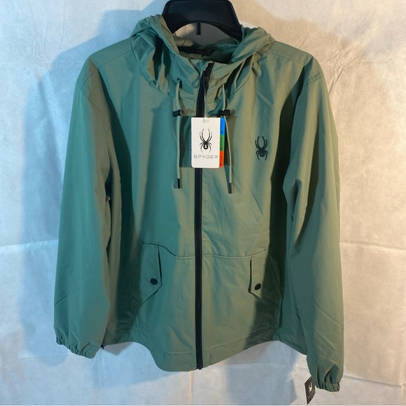 Spyder Hooded Jacket in Sage - Picture 6 of 6